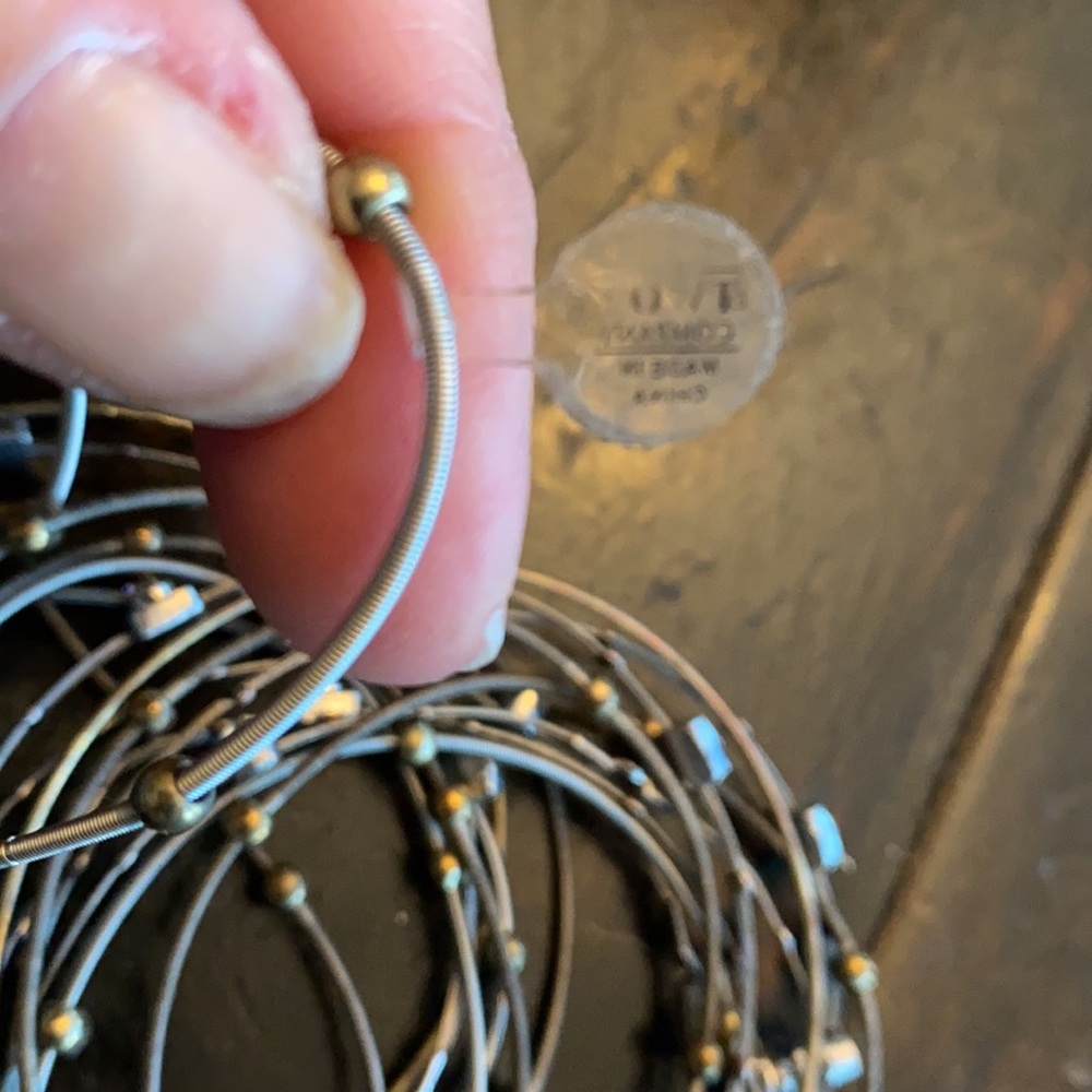 Silver stretchy bracelets - Picture 2 of 2